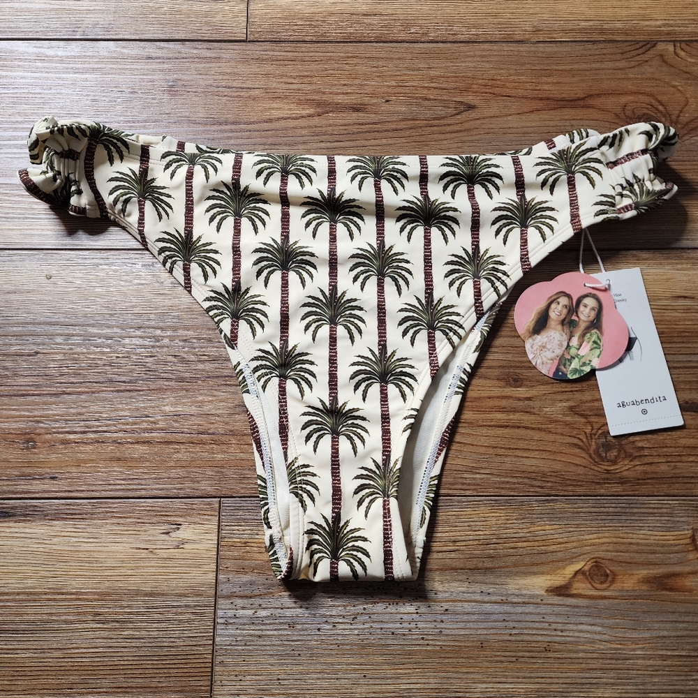 Agua Bendita x Target Bikini Bottom Womens XXL 17 Palm Tree NEW